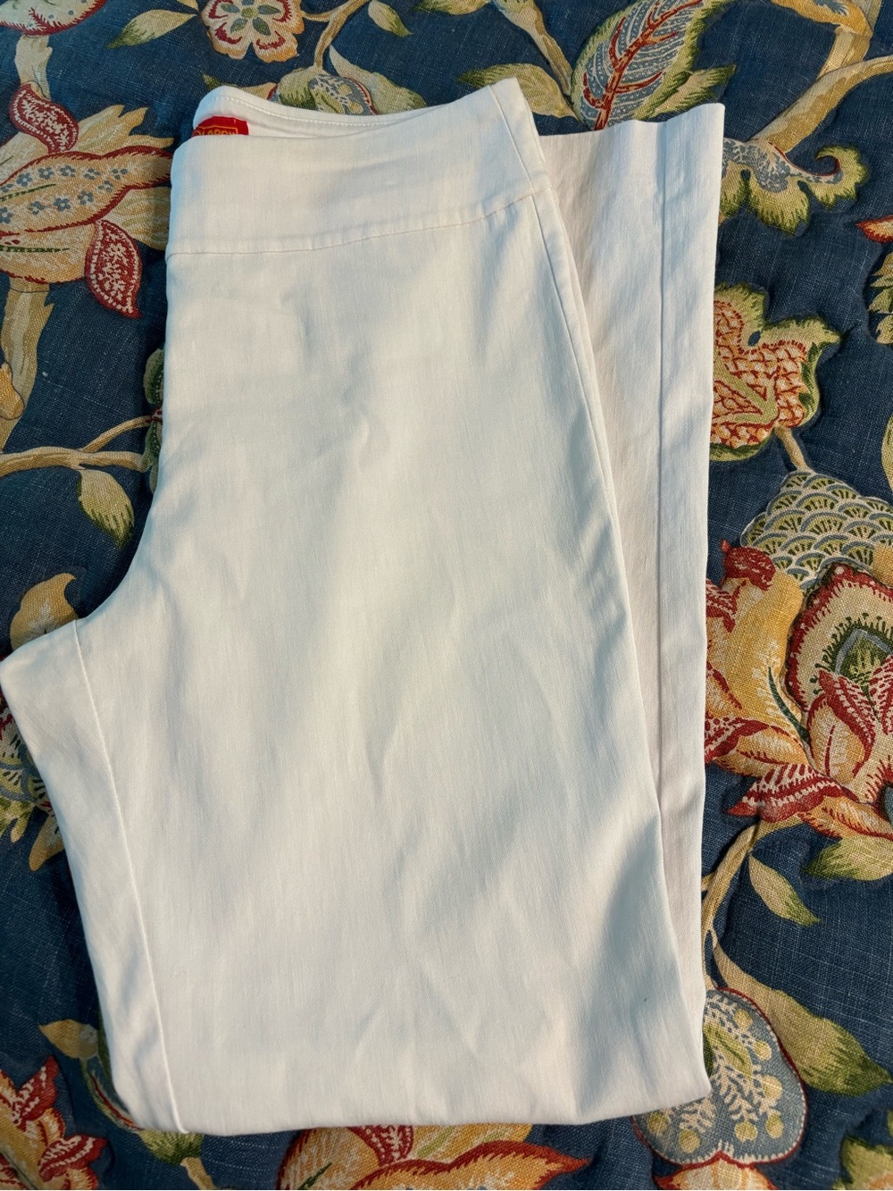 Women’s White Stretch Pull-On Pants